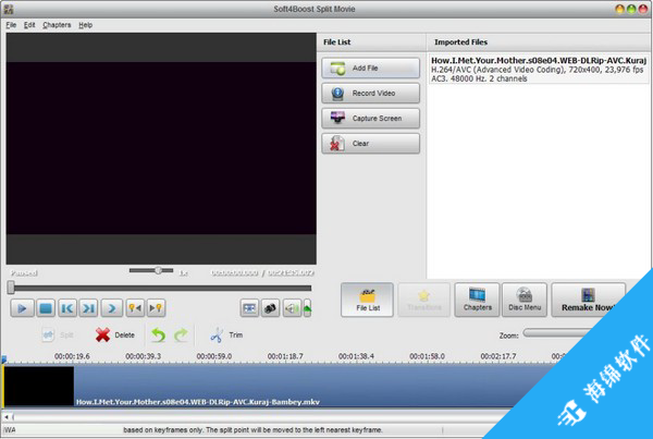 Soft4Boost Split Movie(视频剪辑工具)_1