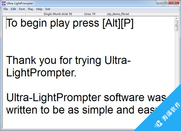 提词器软件(Ultra-LightPrompter)_1