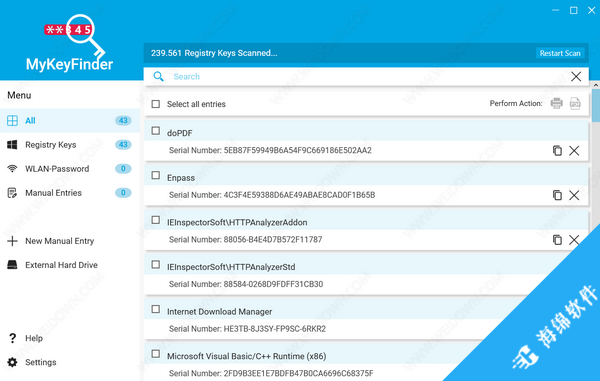 MyKeyFinder(软件秘钥工具)_1