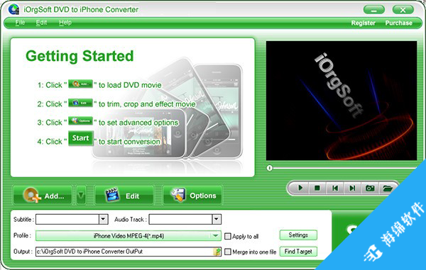 iOrgSoft DVD to iPhone Converter(视频转换工具)_1