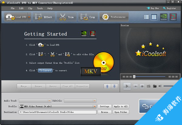 iCoolsoft DVD to MKV Converter(dvd视频转换工具)_1