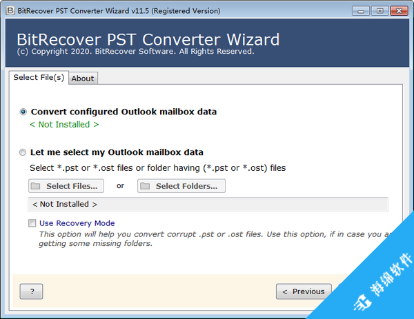 PST格式转换器(BitRecover PST Converter Wizard)_1