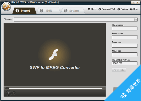 iPixSoft SWF to MPEG Converter(SWF转换为MPEG)_1