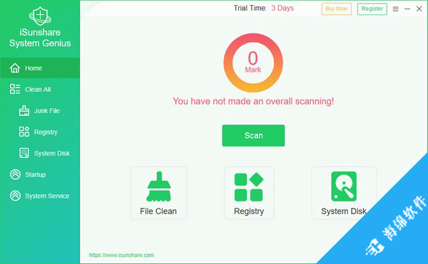 iSunshare System Genius(系统缓存清理软件)_1