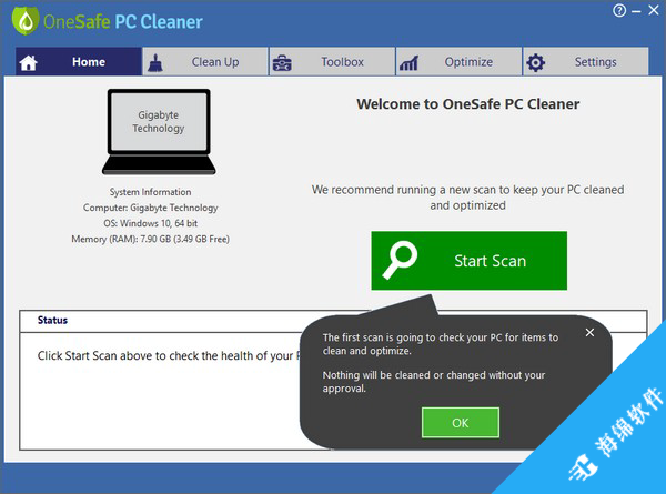 OneSafe PC Cleaner Pro(系统清理软件)_1
