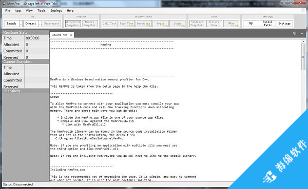 Puredev MemPro(内存分析工具)_1
