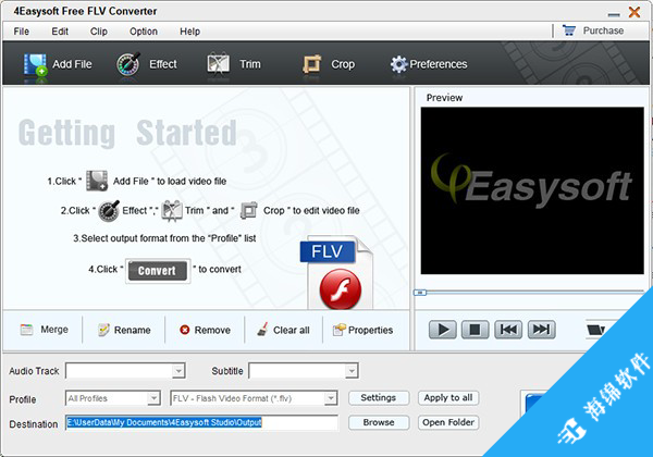 4Easysoft Free FLV Converter(视频转换软件)_1