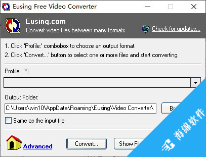 Eusing Free Video Converter(视频转换器)_1