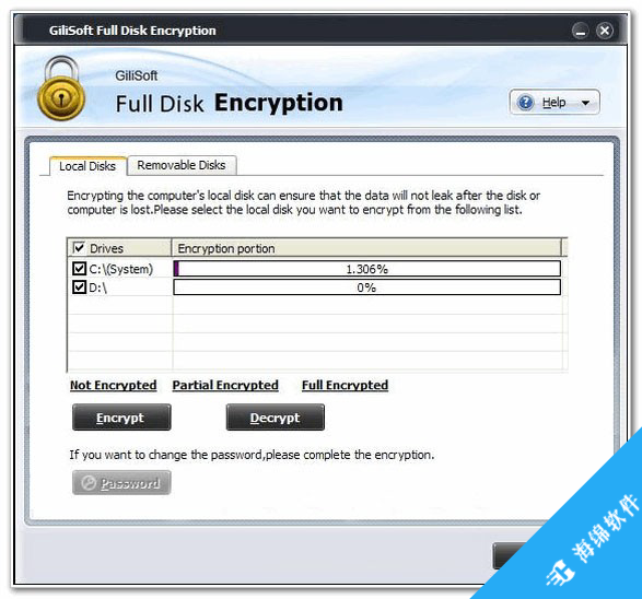 Gilisoft Full Disk Encryption(磁盘加密软件)_1