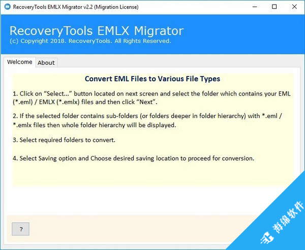 RecoveryTools EMLX Migrator(EMXL转换器)_1