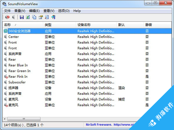 SoundVolumeView(音量管理软件)_1