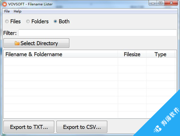 Filename Lister(文件列表导出软件)_1