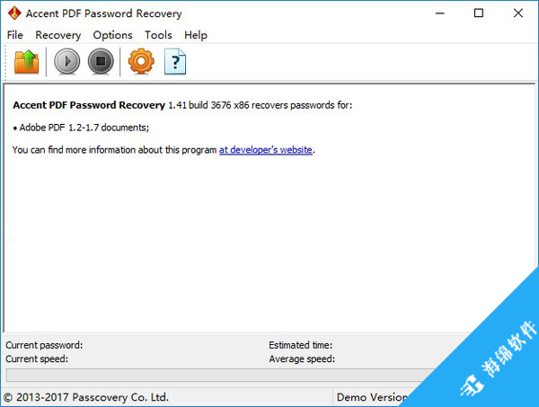 Accent PDF Password Recovery(PDF密码恢复工具)_1