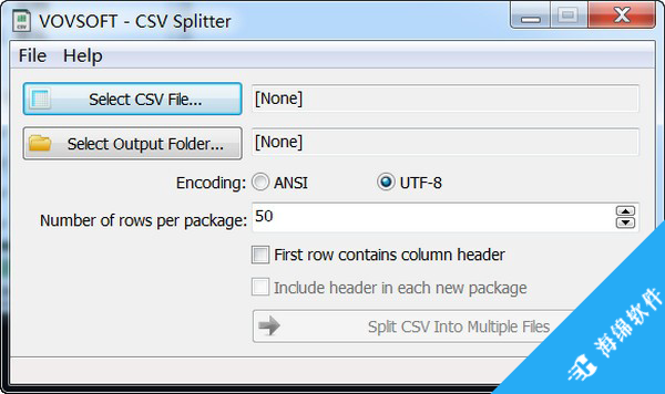 Vovsoft CSV Splitter(CSV文件分割工具)_1