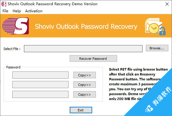 Shoviv Outlook Password Recovery(Outlook文件密码恢复)_1