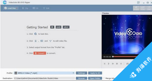 VideoSolo BD-DVD Ripper(DVD视频转换器)_1