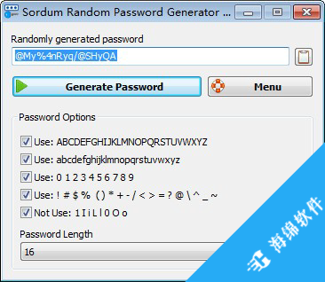 Sordum Random Password Generator(强密码随机生成器)_1