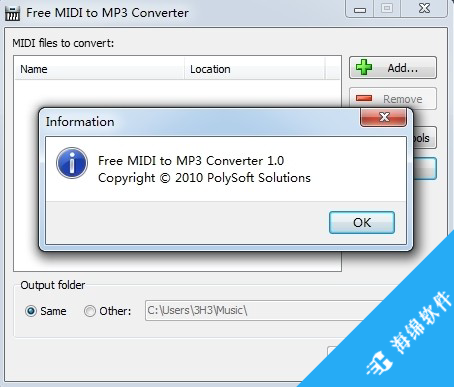 Free MIDI to MP3 Converter(音频格式转换工具)_2