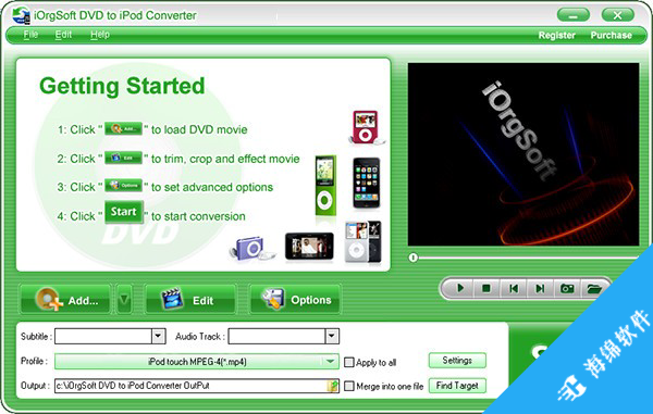 iOrgSoft DVD to iPod Converter(视频转换工具)_1