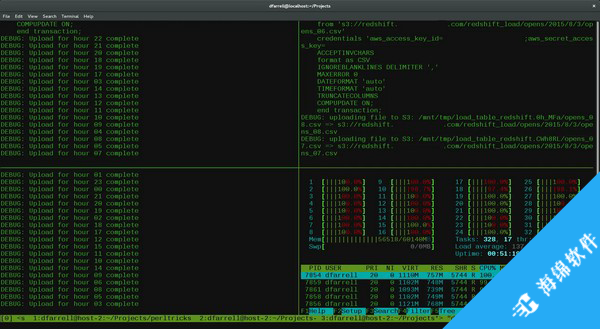 tmux(终端多路复用器)_1