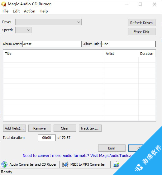 Magic Audio CD Burner(cd刻录软件)_1