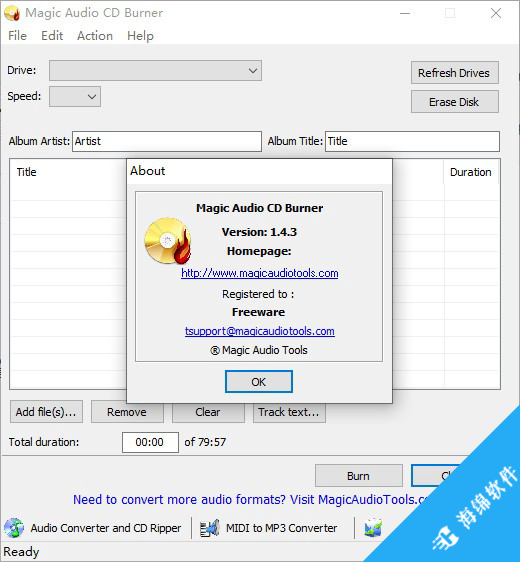 Magic Audio CD Burner(cd刻录软件)_2