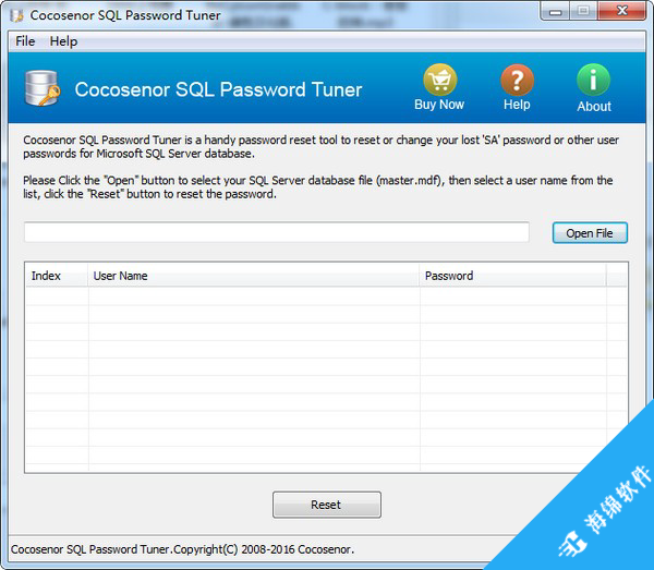 Cocosenor SQL Password Tuner(SQL密码恢复工具)_1