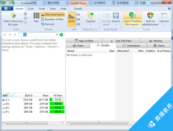 TreeSize(硬盘空间管理工具)_1
