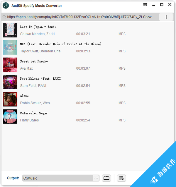 AudKit Spotify Music Converter(音乐下载转换工具)_1