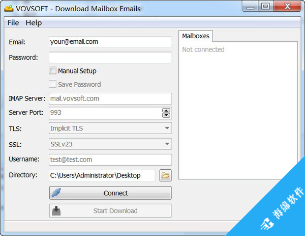 Vovsoft Download Mailbox Emails(邮件下载工具)_1