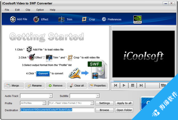 iCoolsoft Video to SWF Converter(视频转换软件)_1